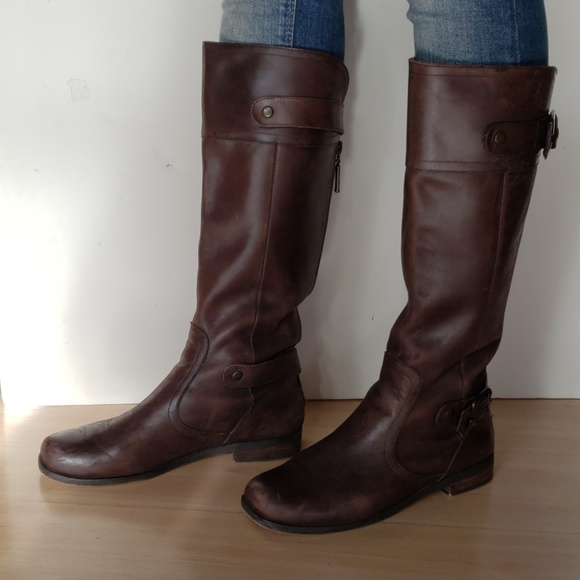 Seychelles Brown Genuine Leather tall boots - Picture 2 of 9